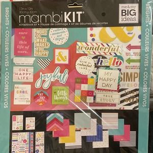 mambiKIT SCRAPBOOK KIT 12"X12" Me & My Big Ideas Brights